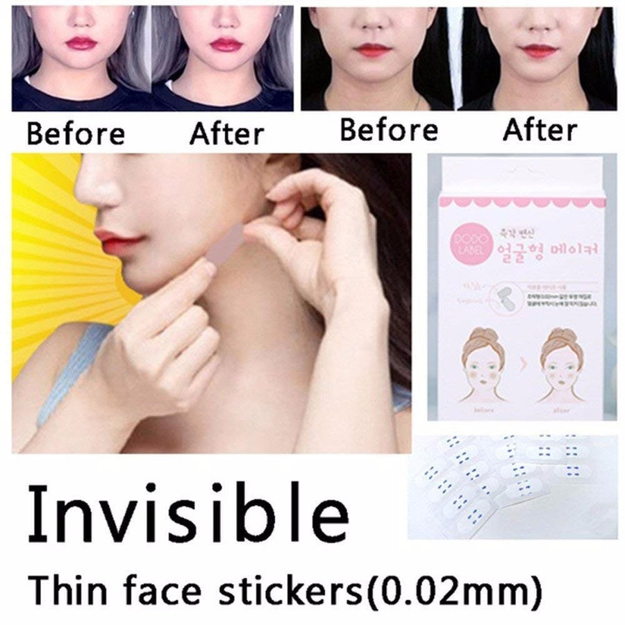 40 Pcs/Set Invisible Thin Face facial Stickers Facial Line Wrinkle Sagging Skin V-Shape Face Lift Tape Scotch for Face