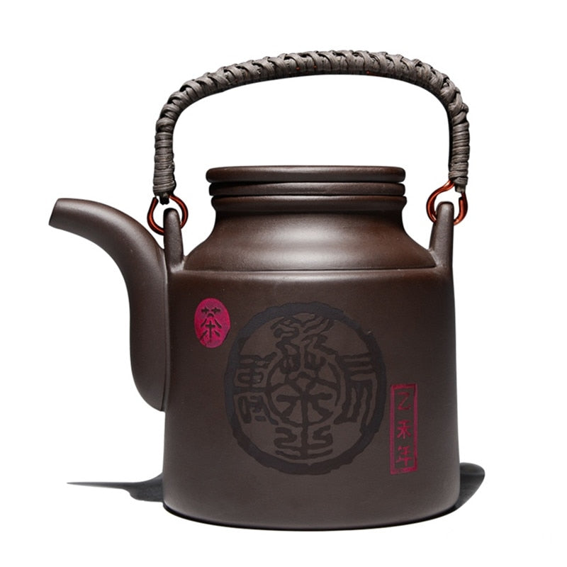 Teapot Zisha Tea  Purple Clay Kettle With Filter Kung Fu