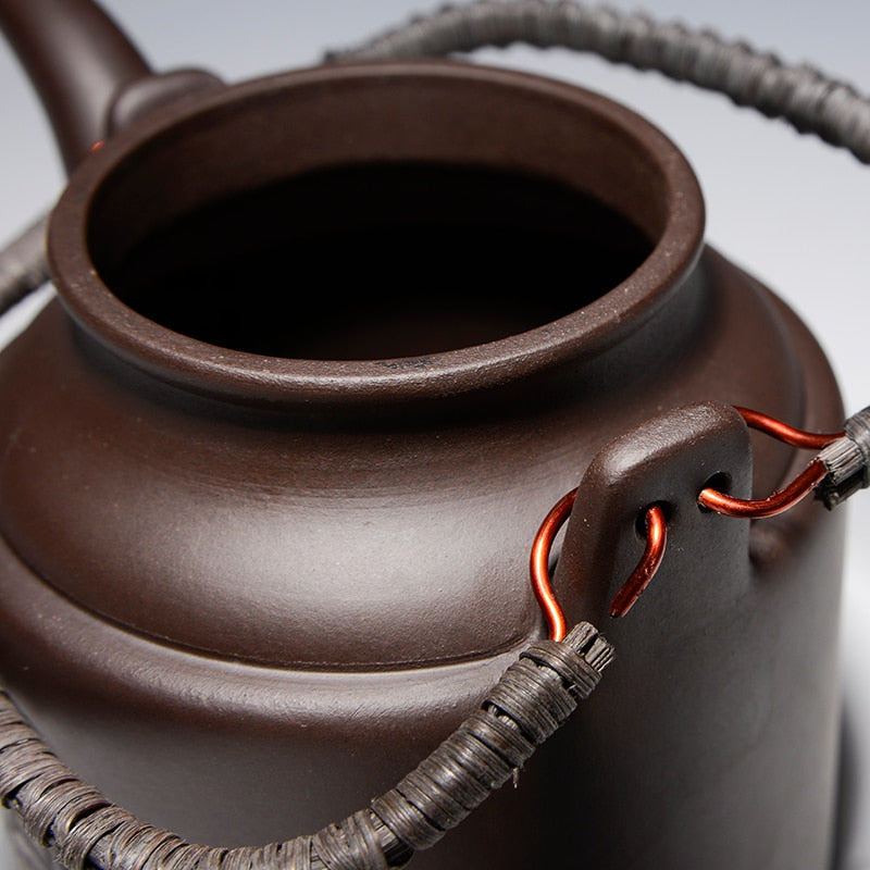 Teapot Zisha Tea  Purple Clay Kettle With Filter Kung Fu