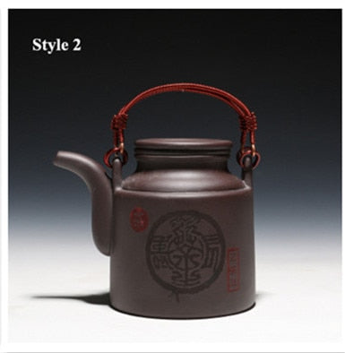 Teapot Zisha Tea  Purple Clay Kettle With Filter Kung Fu
