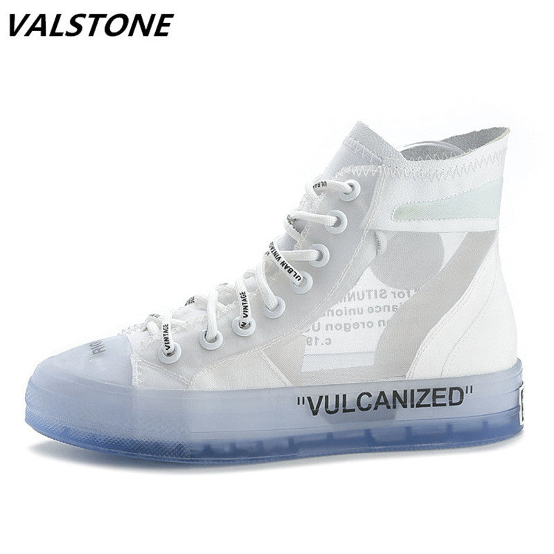 Shoes Women Flat Leather Canvas High Tops
