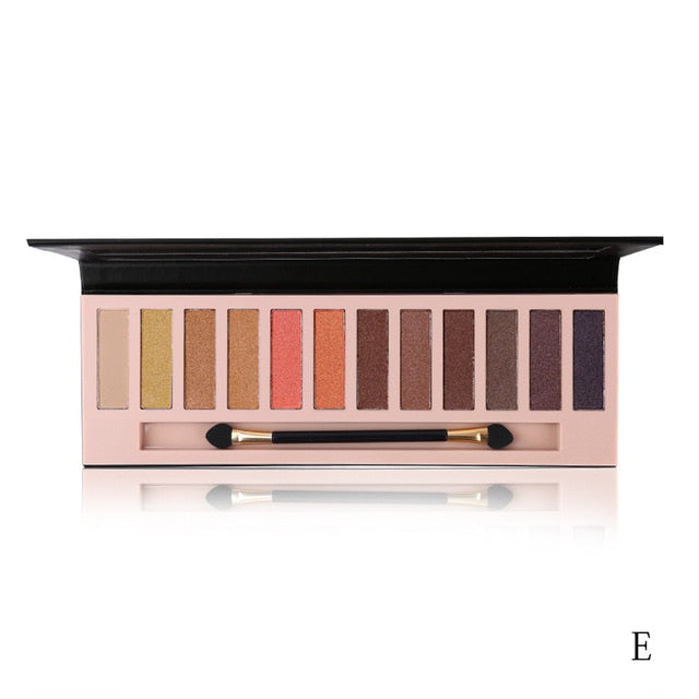 12 Colors  Matte Eyeshadow Makeup Palette Long Lasting  Natural Nude Eyes