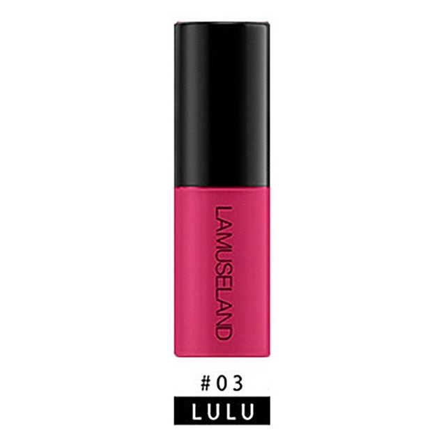 Waterproof  Lip Gloss Paint Pigments Long Lasting Wine Red Liquid Lipstick Vivid Matte Sexy Women Lip Cosmetic beauty