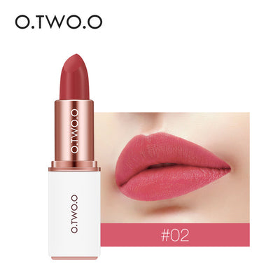 O.TWO.O 12 Colors Velvet Lipstick Moisturizer Long Lasting Makeup Waterproof Pigments Make up Matte Lipsticks Beauty Lips