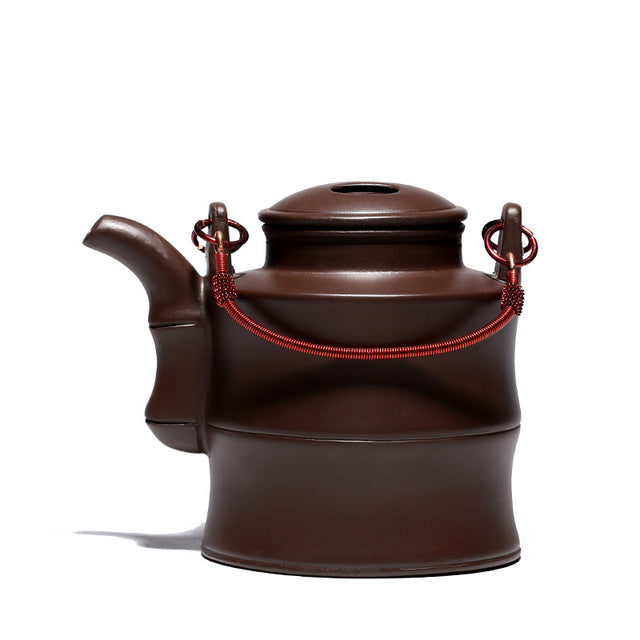 Bamboo Teapot ore mud handmade