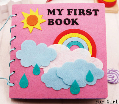 5 Styles My First Book Kids Quiet Cloth Book Baby Early Education Mom Sewing Montessori Enlightenment Books Felt DIY Package