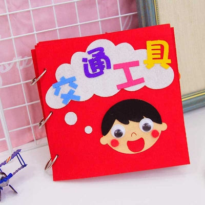 5 Styles My First Book Kids Quiet Cloth Book Baby Early Education Mom Sewing Montessori Enlightenment Books Felt DIY Package